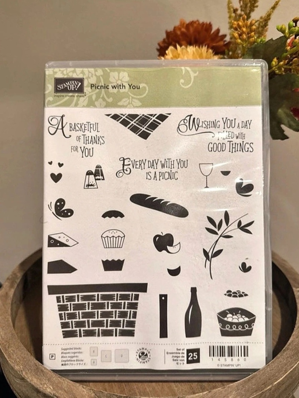 Stampin' Up! Picnic with You Photopolymer Stamp Set! Clear Stamp Set
